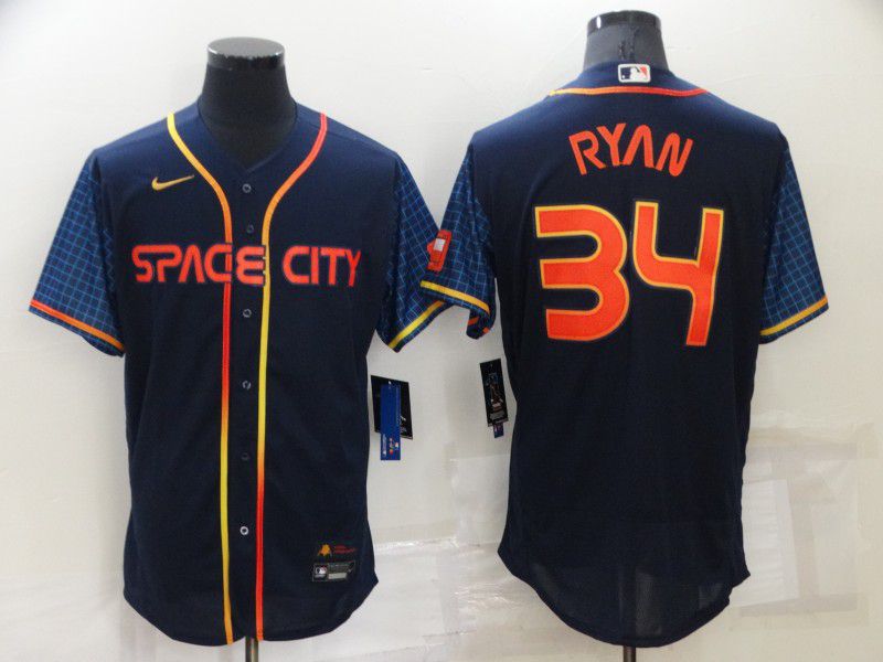 Men Houston Astros #34 Ryan Blue City Edition Elite Nike 2022 MLB Jersey->houston astros->MLB Jersey